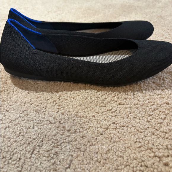 Rothy’s Ballet Flat Knit Slip On Black Size 7.5 - Picture 3 of 6